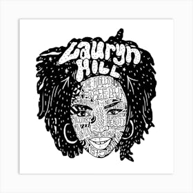 Lauryn Hill Square Art Print