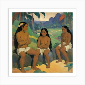 Mata Mau Once Upon A Time 1892 Paul Gauguin Art Print 2 Art Print