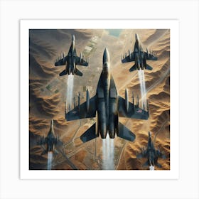 Eagles In Flight Art Print