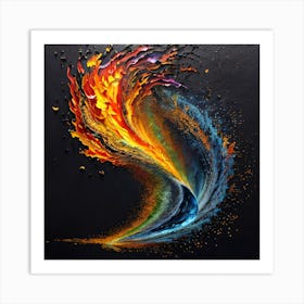 Flames Of Fire Art Print