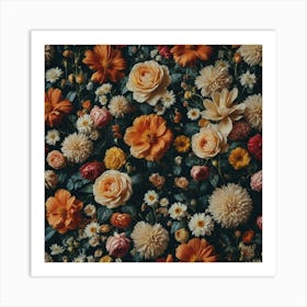 Floral Wallpaper Art Print