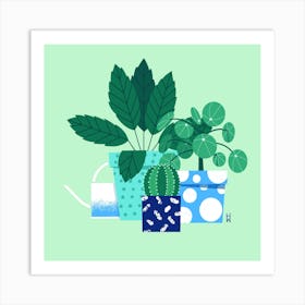 House Plants Square Art Print