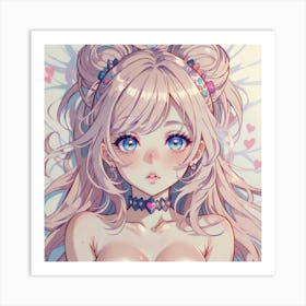 Cute Girl With Beautiful Eyes(1) Art Print