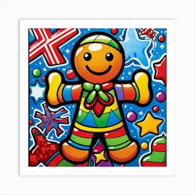 Gingerbread Man 2 Art Print