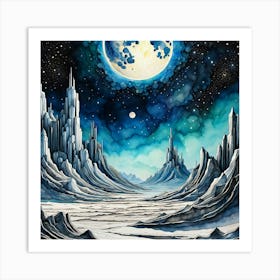 Moonscape 4 Art Print