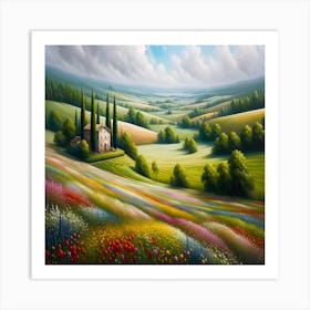 Tuscan Countryside Art Print