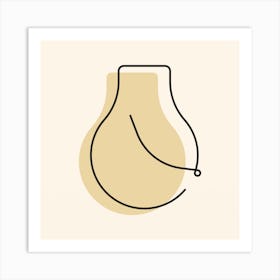 Light Bulb.Wall prints Art Print