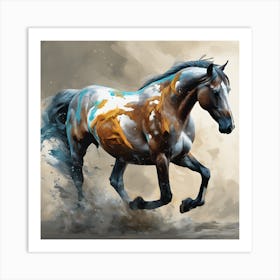 Horse Painting #4 Art Print Art Print