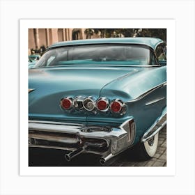 Blue Chevrolet 1 Art Print