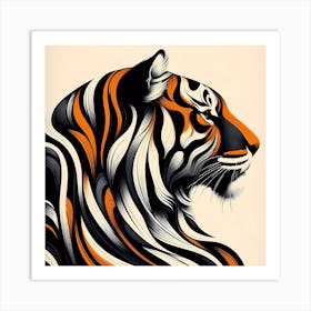 Tiger Head 1 Art Print