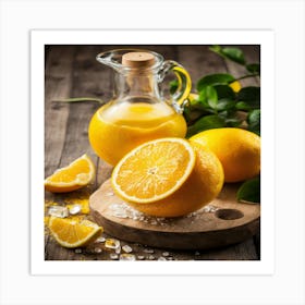 Juicing Lemons Art Print