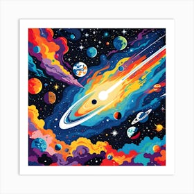 OUTER SPACE Art Print