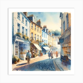 Friendly Street Scene Art Print