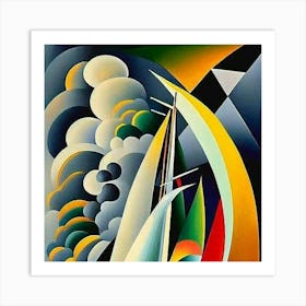 Sailboats In The Sky Art Print