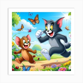 Tom And Jerry Art Print