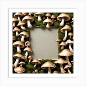 Mushroom Frame 18 Art Print