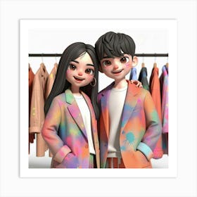 Chinese Couple 1 Art Print