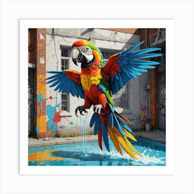 Parrot Getting Up Art Print