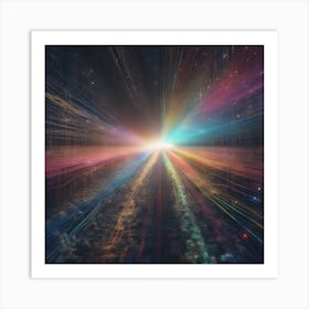 Abstract Rays Of Light 20 Art Print