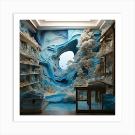 Blue World Art Print