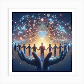 Heart Of Humanity 1 Art Print