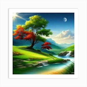 Landscape Wallpapers 16 Art Print