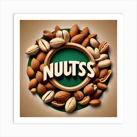 Nuts In A Circle 9 Art Print