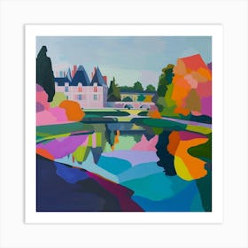 Colourful Gardens Palace Of Fontainebleau Gardens France 2 Art Print