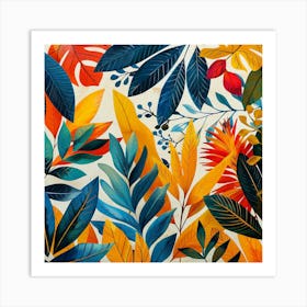 Tropical Leaves 2 Art Print