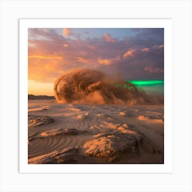 Sandstorm In The Desert 2 Art Print