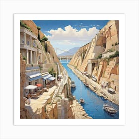 Aegean City 1 Art Print