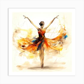 Dance Poses - Prima Ballerina Art Print