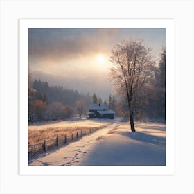 Winter Landscape 1 Art Print