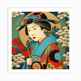 Geisha Art Print