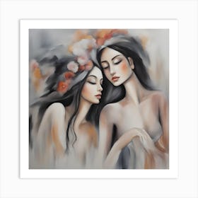 Two Women Art Print