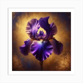 Purple Iris Art Print