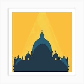 A Vatican City Minimal Illustration 1720444887 1 Art Print