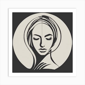 Portrait Of A Woman 9 Art Print