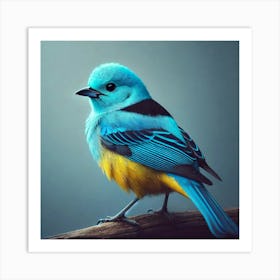 Blue Bird 4 Art Print