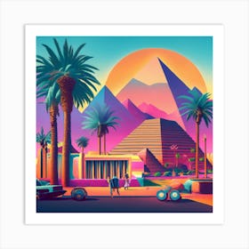 Egyptian Pyramids 7 Art Print