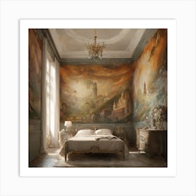 Dreamy Bedroom Art Print