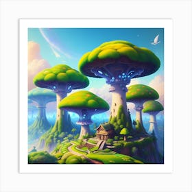 Mushroom Forest 9 Art Print