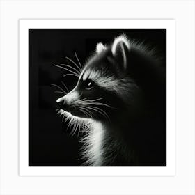 Raccoon Portrait Art Print