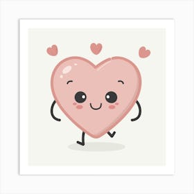 Cute Heart Art Print