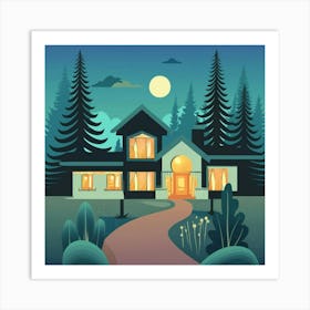 House In The Forest 2 Art Print