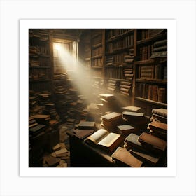 Library Of Books 1 Art Print