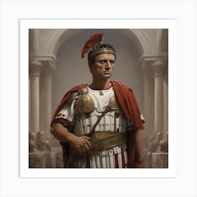 Leonardo Diffusion Xl An Imaginary Image Of The Roman Caesar 0 Art Print