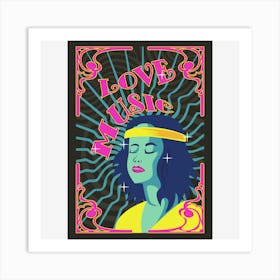 Love Music Poster Art Print