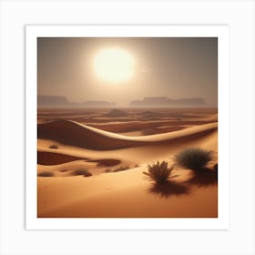 Desert Landscape - Desert Stock Videos & Royalty-Free Footage 27 Art Print