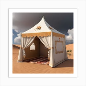 Tent In The Desert Art Print